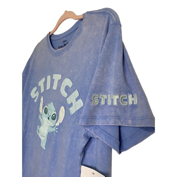 Disney Classics  Lilo & Stich Short Sleeve T Shirt Size Large Color Blue - Picture 3 of 6